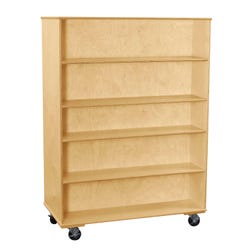 Image for Classroom Select Mobile Adjustable Shelf Bookcase, Double Sided, 48 x 24 x 67 Inches from School Specialty