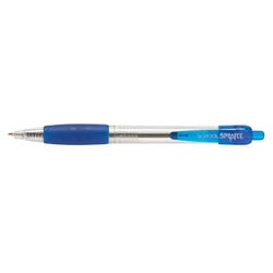 School Smart Retractable Ballpoint Pen, Fade Resistant, Medium Tip, Blue, Pack of 12 Item Number 1400762