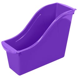 Image for Storex Interlocking Book Bin, Small, 11-3/4 x 4-1/2 x 8-1/2 Inches, Purple from School Specialty