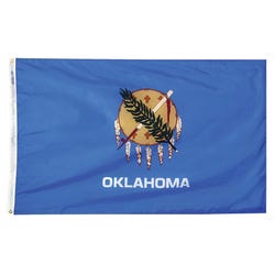 Image for Annin Nylon Oklahoma Heavy Weight Outdoor State Flag, 4 X 6 ft from School Specialty
