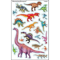 Image for Trend Enterprises Discovering Dinosaurs Supershapes Stickers, Set of 152 from School Specialty