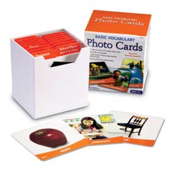 Image for Learning Resources Basic Vocabulary Photo Cards, Set of 156 from School Specialty