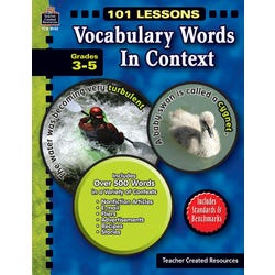 Image for Teacher Created Resources 101 Lessons - Vocabulary Words in Context Book Grade 3-5 from School Specialty