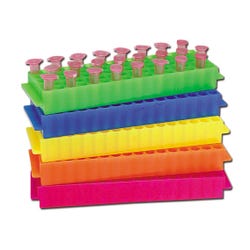 Image for Heathrow Microtube Rack, 22.5 x 6.7 x 2.8 cm, Polypropylene, Pack of 5 from School Specialty