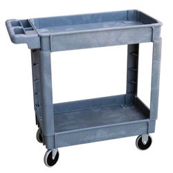 Image for Classroom Select 2-Shelves Utility Cart, 25-1/2 x 37-1/2 x 33 Inches, 500 lb, High Density Thermoplastic, 4 Wheel from School Specialty