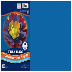 Image for Tru-Ray Sulphite Construction Paper, 12 x 18 Inches, Blue, 50 Sheets from School Specialty