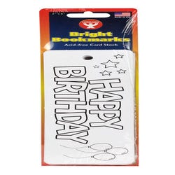 Image for Hygloss Color Your Own Happy Birthday Bookmarks, Pack of 100 from School Specialty