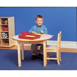 Childcraft Wood Table, Laminate Top, Round, 36 x 18-3/4 Inches, Item Number 206110
