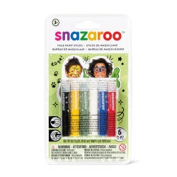 Image for Snazaroo Face Painting Stick Set, Assorted Colors, Set of 6 from School Specialty