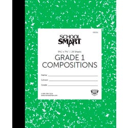 Image for School Smart Skip-A-Line Ruled Composition Book, Grade 1, Green, 24 Sheets/48 Pages from School Specialty