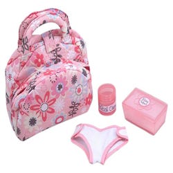 Image for Melissa & Doug Doll Diaper Bag and Changing Set, Mine to Love Theme, 7 Pieces from School Specialty