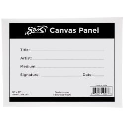 Sax Genuine Canvas Panel, 14 x 18 Inches, White, Item Number 2105320