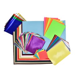 Image for School Smart Creative Paper Pack, Assorted Sizes and Colors, Pack of 166 from School Specialty