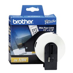 Image for Brother DK-1204 Multi-Purpose Labels, .66 x 2.1 Inches, Roll of 400 from School Specialty