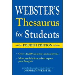 Image for Webster's Thesaurus for Students, Fourth Edition from School Specialty