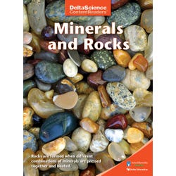 Delta Science Content Readers Minerals, Rocks and Fossils Red Book, Pack of 8, Item Number 1278105