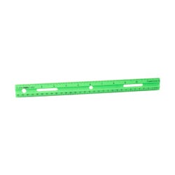 School Smart Plastic Rulers, 12 Inches, Assorted Colors, Pack of 6 Item Number 1473614