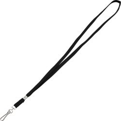 Image for Advantus Lanyard with Metal Clasp, Black, Box of 100 from School Specialty