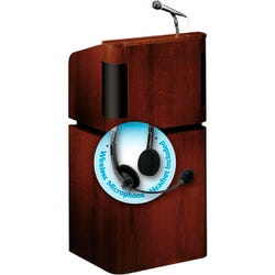 Image for Oklahoma Sound 950/901-MY/WT-LWM-7 Combo Floor Sound Lectern from School Specialty