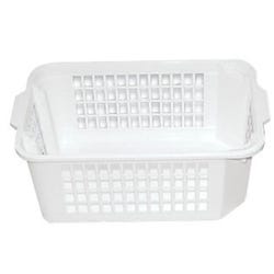 Image for School Smart Storage Basket, Medium, 14-3/4 x 10-1/4 x 5-1/2 Inches, White from School Specialty