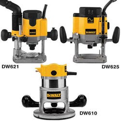 Image for Woodworker's Dewalt DW625 Variable Speed Plunge Router, 2-7/16 in, 3 HP from School Specialty