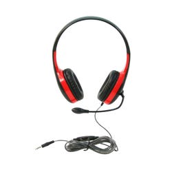 Image for Califone KH-08GT RD On-Ear Headset with Gooseneck Microphone, 3.5mm, Red from School Specialty
