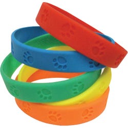 Teacher Created Resources Paw Print Award Wristband Silicone, Item Number 1402718