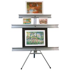 Image for Testrite Gallery and Exhibit Wall with (3) Adjustable Shelves, 68 in from School Specialty