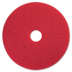 Image for Genuine Joe Buffing Floor Pad, 19 in, Red, 5 Per Carton from School Specialty