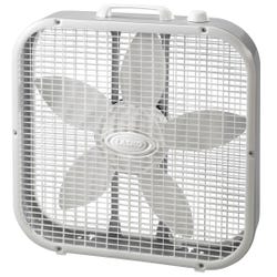 Image for Lasko Slim 20 Inch Box Fan with Save Smart, White from School Specialty
