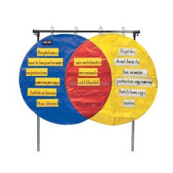 Image for School Smart Venn Diagram Pocket Chart with 3 Circles, 23 Pockets, 35-1/2 x 54 Inches from School Specialty