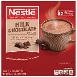 Nestle Milk Chocolate Flavor Hot Cocoa Mix, Pack of 60, Item Number 2025977