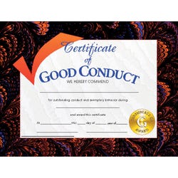 Image for Hayes Good Conduct Certificate, 11 x 8-1/2 inches, Paper, Pack of 30 from School Specialty
