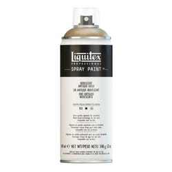 Image for Liquitex Water Based Professional Spray Paint, 400 ml Aerosol Can, Iridescent Antique Gold from School Specialty