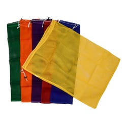 Sportime Heavy-Duty Mesh Storage Bags, 24 x 30 Inches, Assorted Colors, Set of 6 Item Number 087983