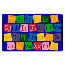 Image for Childcraft ABC Furnishings Chalk Alphabet Seating Educational Carpet, 4 x 6 Feet, Rectangle from School Specialty