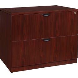 Image for Lorell Prominence Laminate Lateral File, 2 Drawers, 36 x 22 x 29 Inches, Mahogany from School Specialty