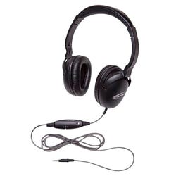 Image for Califone NeoTech Plus 10171MT Premium, Over-Ear Stereo Headset with Inline Microphone, 3.5mm Plug, Black from School Specialty