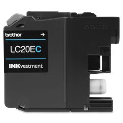 Image for Brother LC20EC Ink Cartridge, 1200 Page Yield, Cyan from School Specialty