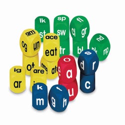 Image for Learning Resources Soft Foam Phonics Cubes, Set of 18 from School Specialty
