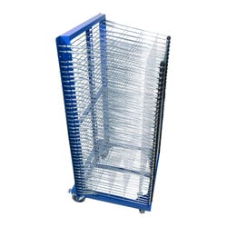 Image for Sax Drying Rack 25 x 24 x 44 Inches, 40 Flip Shelves, Chrome from School Specialty