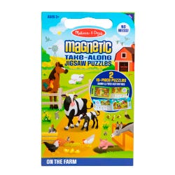 Image for Melissa & Doug Take-Along Magnetic Jigsaw Puzzles - On the Farm, 31 Pieces from School Specialty