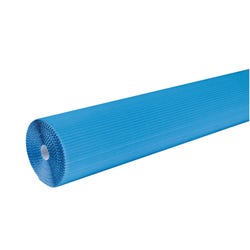 Image for Corobuff Solid Color Corrugated Paper Roll, 48 Inches x 25 Feet, Bright Blue from School Specialty