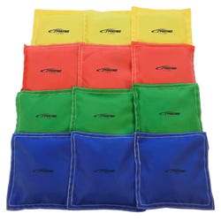 Image for Sportime Nylon-Covered Bean Bags, 5 x 5 Inches, Assorted Colors, Pack of 12 from School Specialty