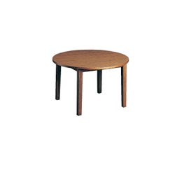 Image for Community Lincoln Round Library Table, 42 Round x 29 Inches, Henna Oak Laminate Top from School Specialty