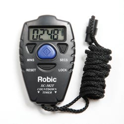 Image for Robic SC-502 Handheld Countdown Timer with Completion Alarm, Black from School Specialty