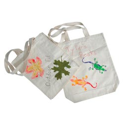 School Smart Color Your Own Tote Bag, 14 x 16 Inches, Canvas Natural Tone Item Number 447671