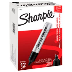 Image for Sharpie King Size Permanent Marker, Chisel Tip, Black, Pack of 12 from School Specialty