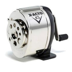 Image for X-ACTO KS Manual Multi-Hole Pencil Sharpener, Black/Chrome from School Specialty