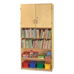 Image for Childcraft Vertical Storage Unit with Shelf Base, 35-3/4 x 14-3/4 x 74-1/4 Inches from School Specialty